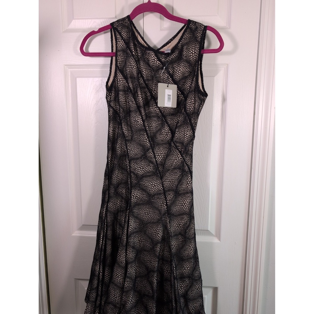 ZAC Zac Posen Sheath Dress Size 4 Black Lace Sleeveless New MSRP $690
